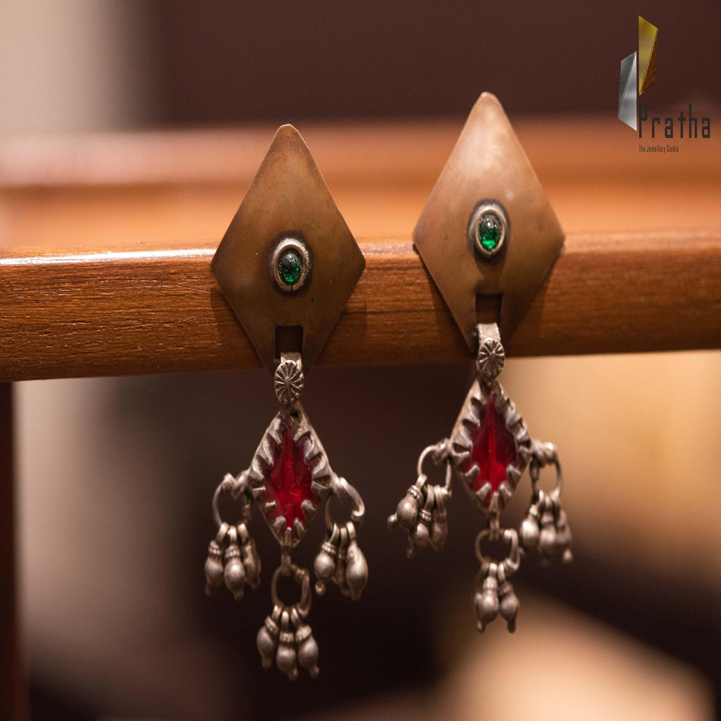 Geometrical Antique Earrings