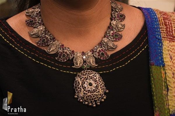 Sterling Silver Temple Neck Piece