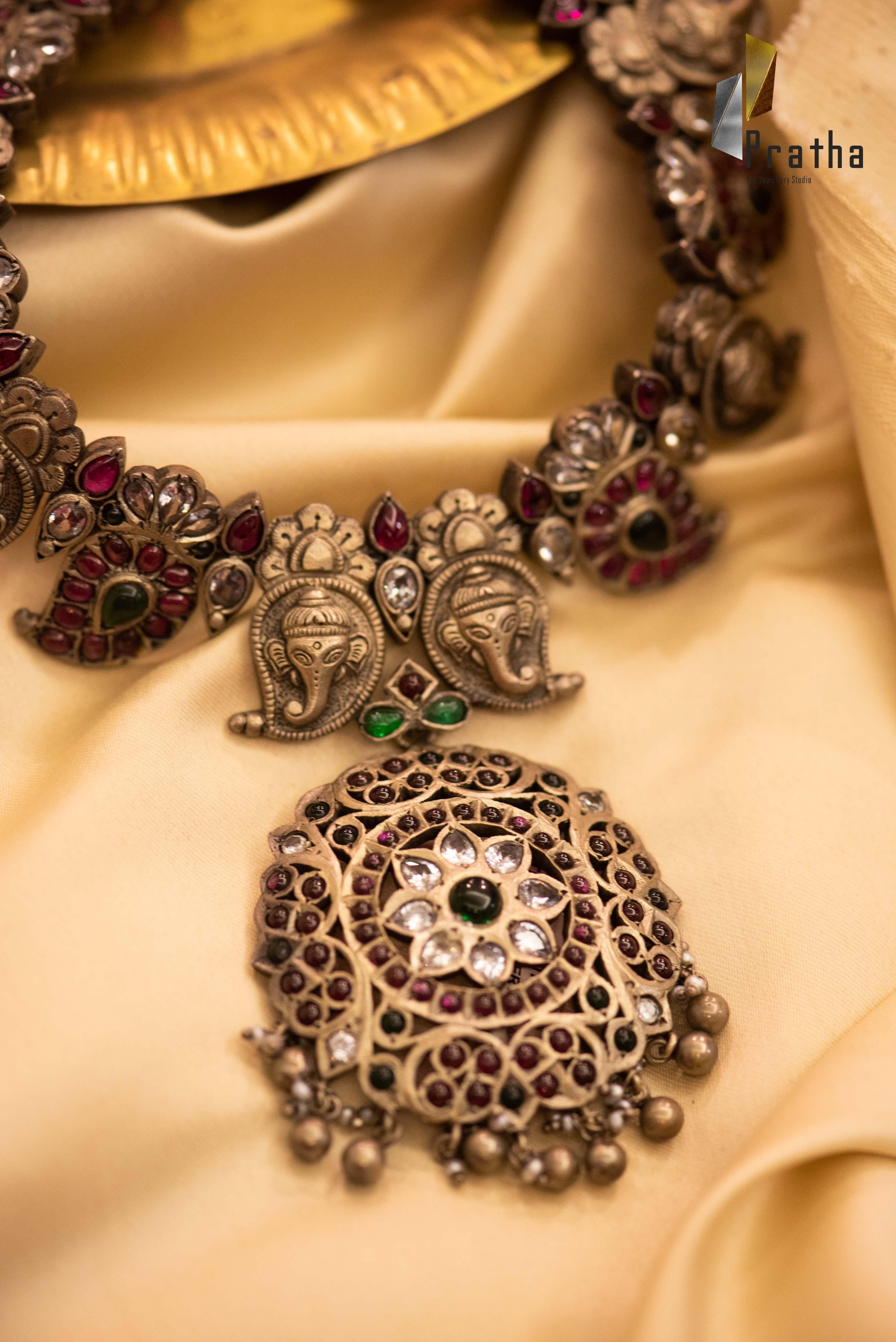 Sterling Silver Temple Neck Piece