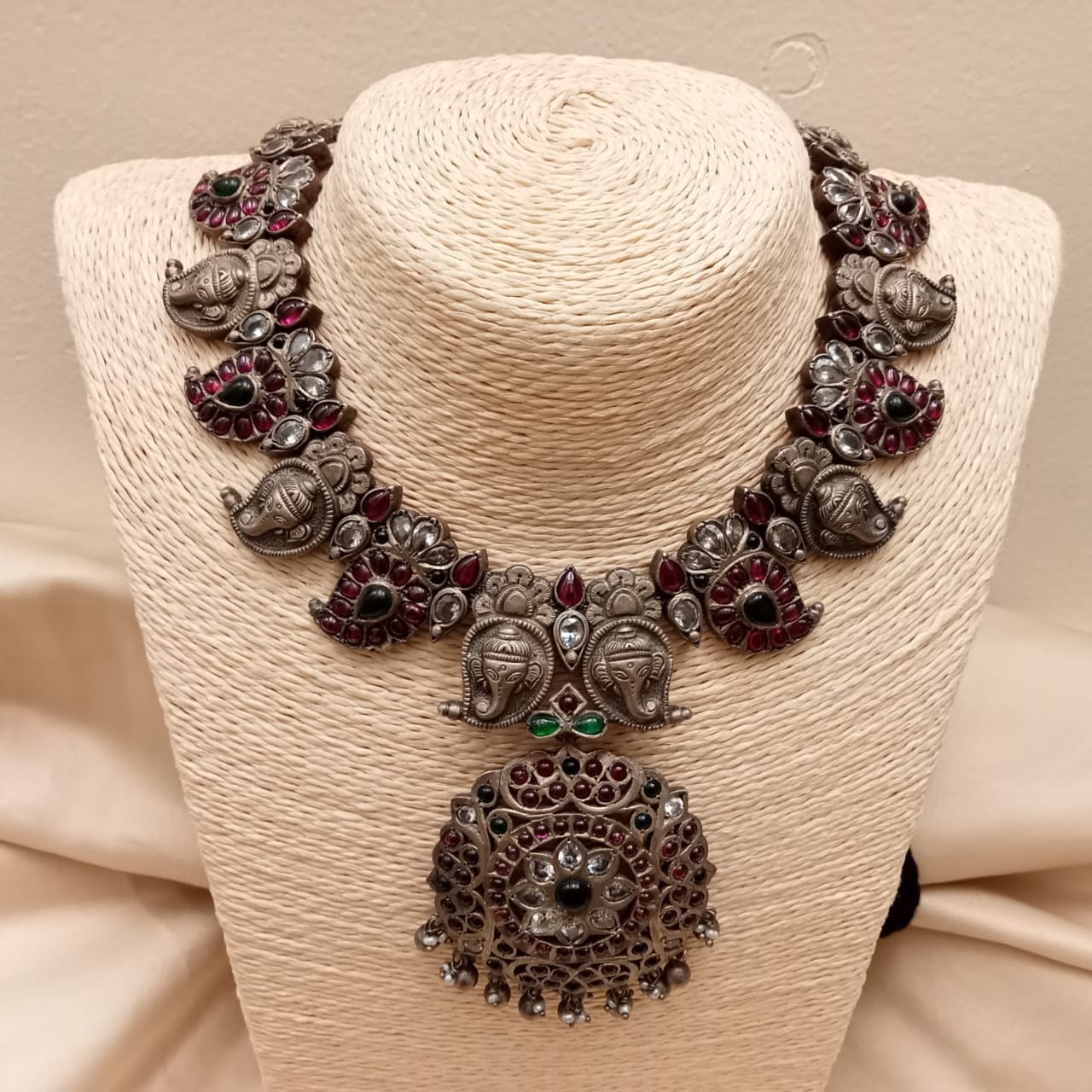 Sterling Silver Temple Neck Piece