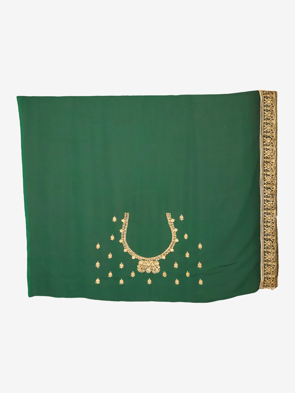 Designer Saree with Embroider & Zari Thread Work by Shreekama